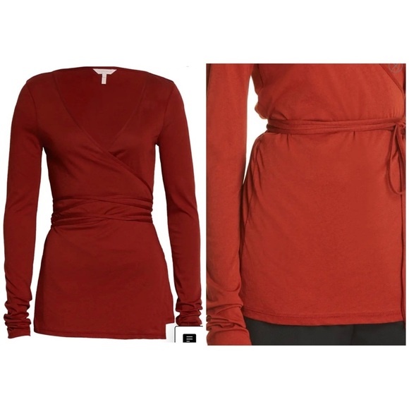 Rebecca Taylor red wrap top NEW - Picture 12 of 12